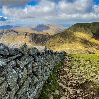 Seaside and Mighty Irish Mountains